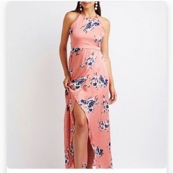 Charlotte Russe Halter Maxi Dress Small - Picture 1 of 11